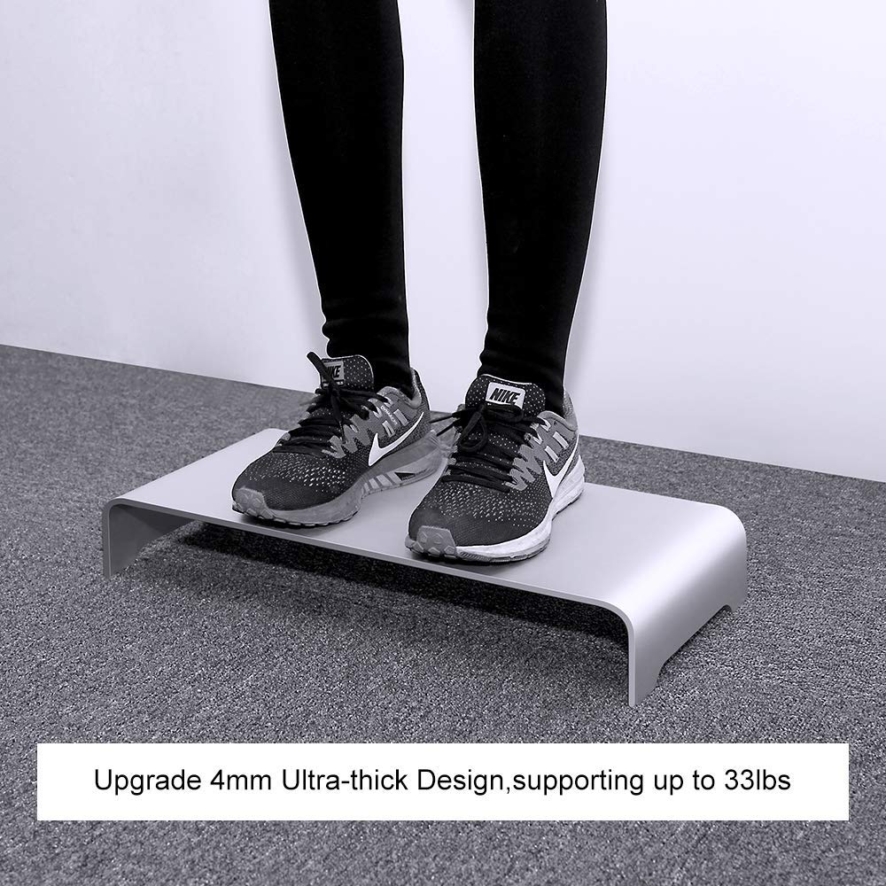 Aluminiummonitor stativ dator riser universal metall stationär stå upp  to 27 tum skärmar för pc, bärbar dator, imac, mac, macbook