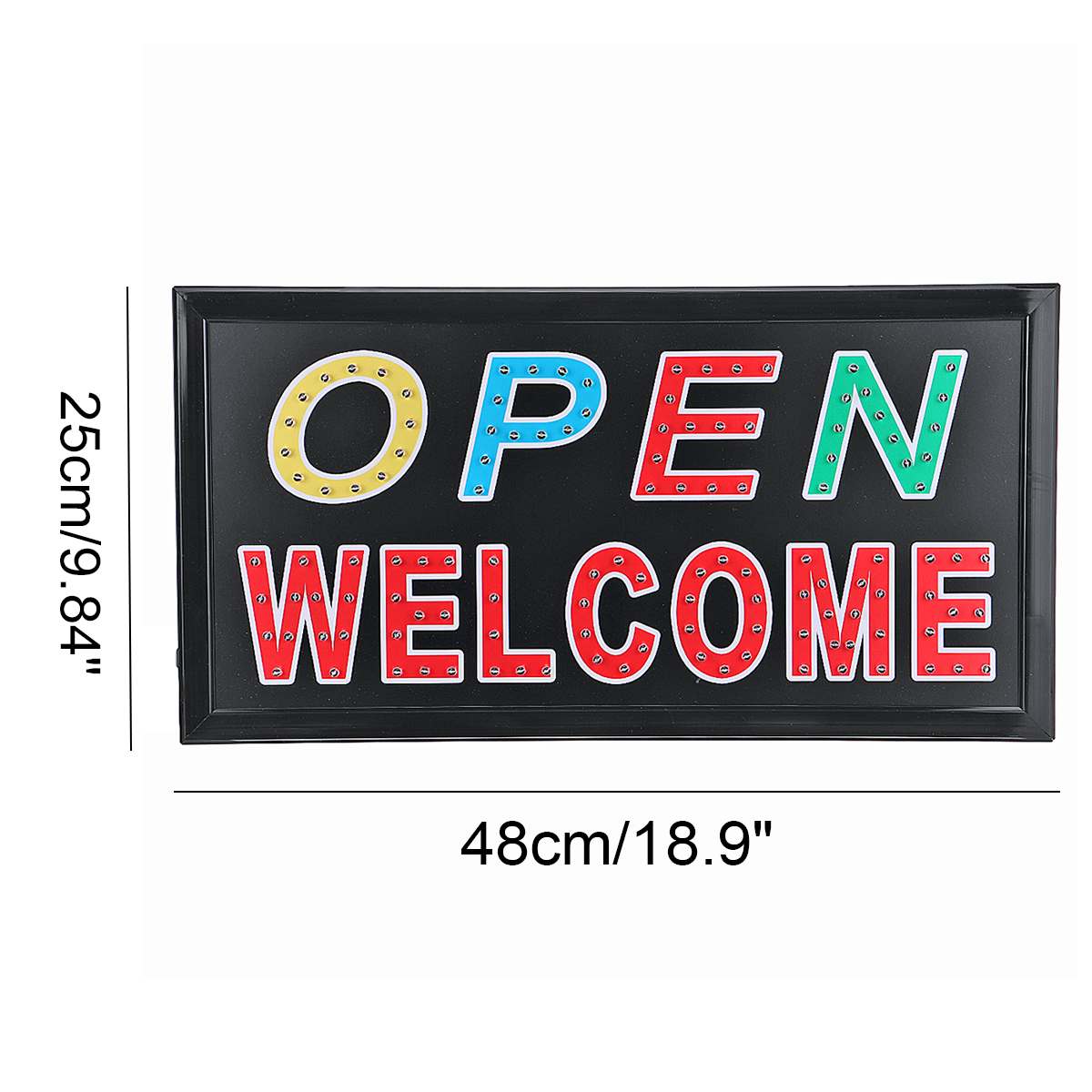 LED Store Open Sign Advertising Light Board Shopping Mall Bright Animated Motion Neon Business Store Billboard US AU Plug