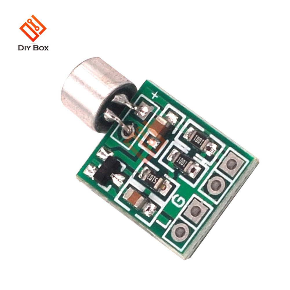 1/2/3/5 Uds Mini micrófono módulo amplificador de Audio placa de circuito de altavoz DC 2,5-9V 14x12mm accesorios de micrófono