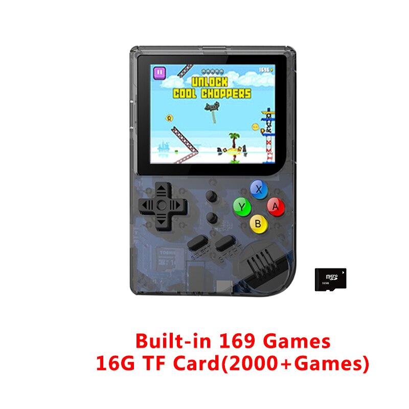 Juego Retro ANBERNIC RG99 99 videojuegos mando de juegos integrado en 169 juegos clásicos para niños jugadores nostálgicos para niños: Black T 16GTF