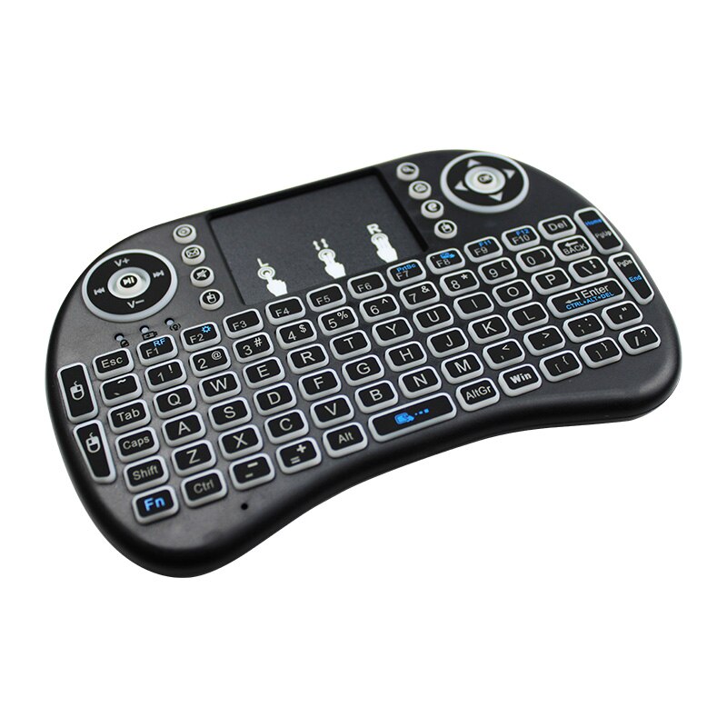 Three-color backlight mini keyboard touch-control flying mouse 2.4G mini keyboard wireless Bluetooth keyboard