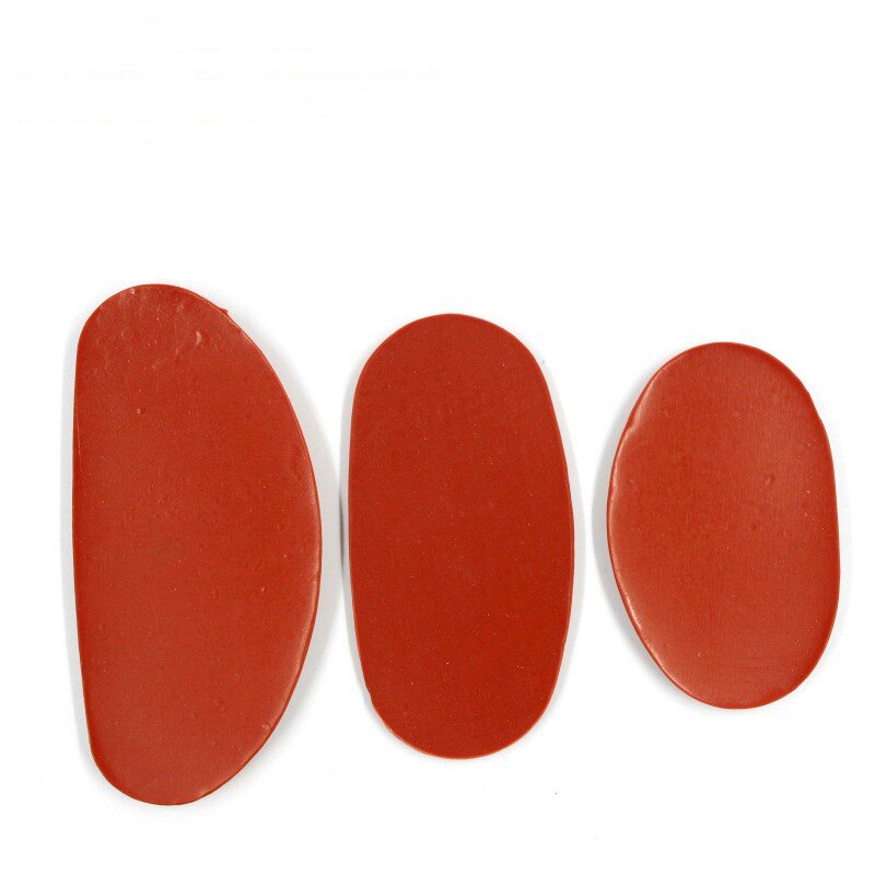 Hand-made Sculpture Ceramic Clay Artist Auxiliary Art Special Tools Red Pottery and Clay Artist, Red Color Is Very Soft 3Pcs/set