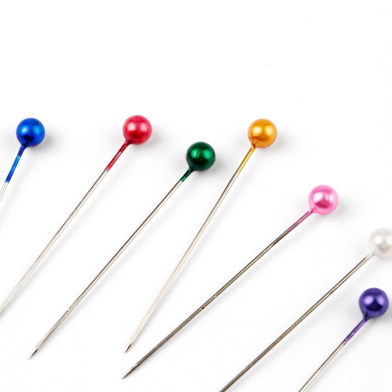 100PCS edelstahl schneiderin pins bunte ball köpfe nadeln Einfach Schmuck Machen Werkzeuge perlen pins für schmuck, die DIY