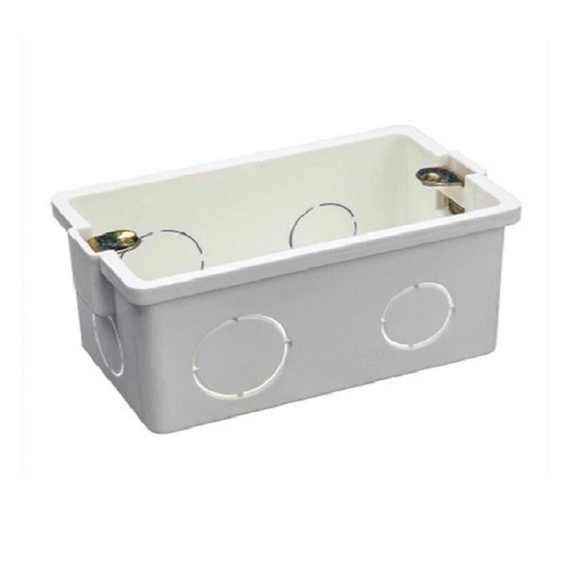 US standard switch box fireproof material multi-directional holes built-in switch box Can match most of the US standard switch: Default Title