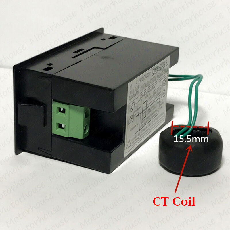 Ac 220V ~ 450V 230V 240V Digitale Lcd Led Voltmeter Panel Volt Amp Watt Combo Meter