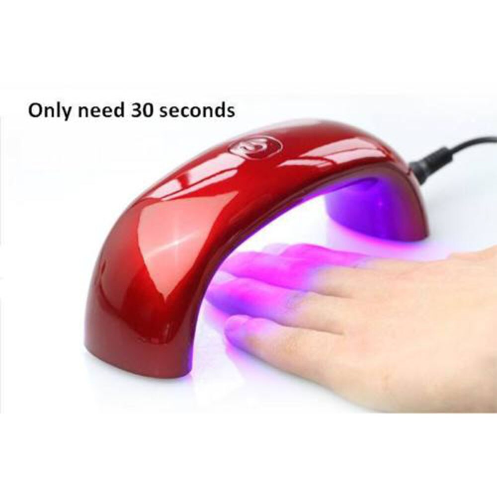 1 Uds mejor secador de uñas máquina de lámpara de curado Mini portátil 9W LED CCFL UV esmalte de uñas de Gel rápido
