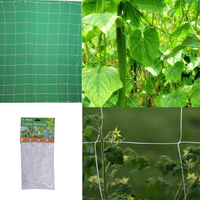 Garden Plant Trellis Netting Heavy Duty Mesh Vine Landing Garden Weaving Grow Frame Vegetable Flower Cucumber Climbing Net