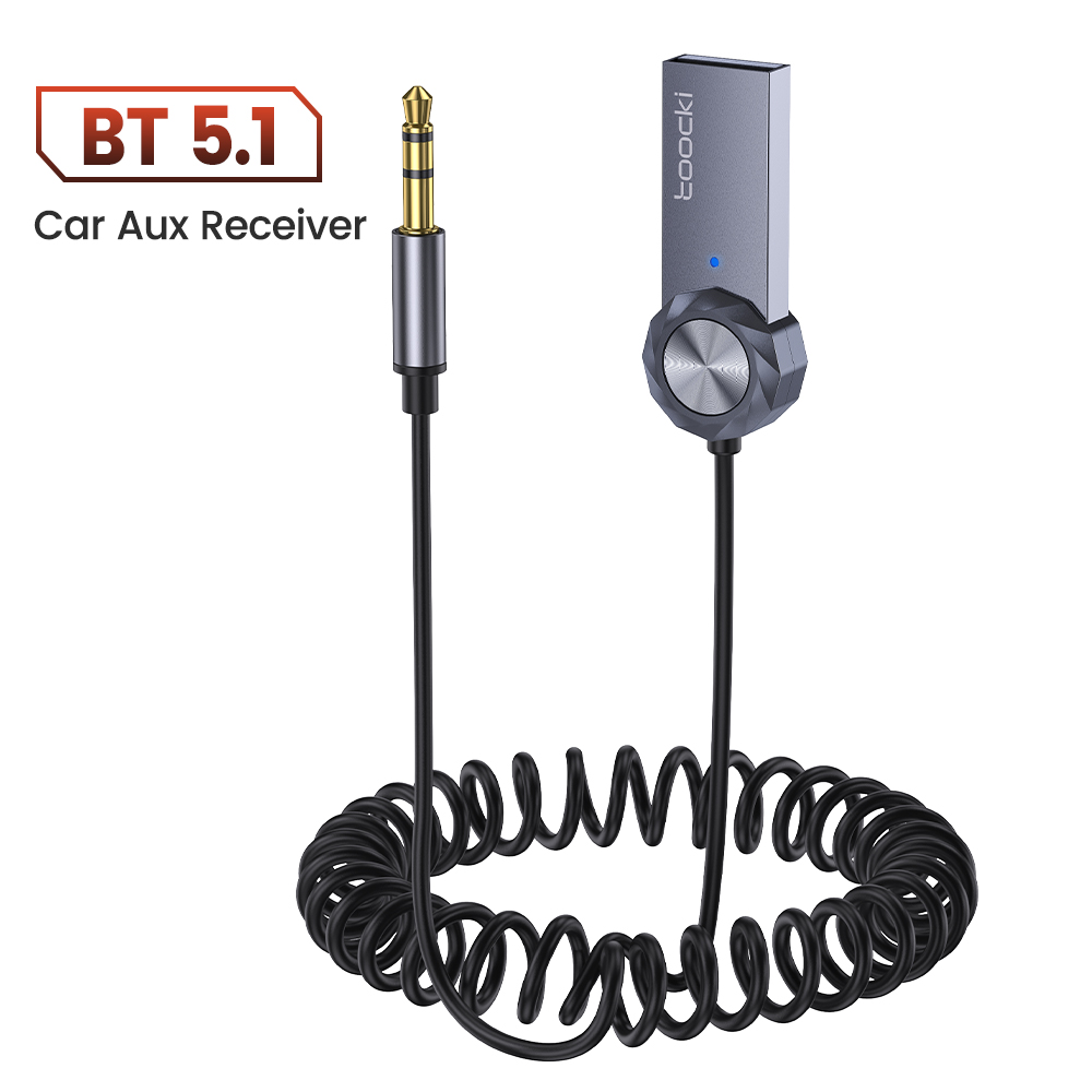 Toocki Bluetooth Aux Adapter USB To 3.5mm Jack Car... – Grandado