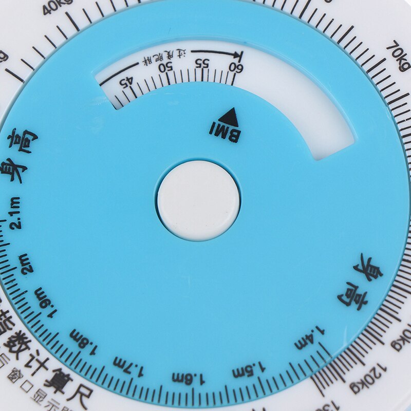 1pc Round Shape BMI Body Measure Tape BMI Caculator BMI Body Mass Index Retractable Tape