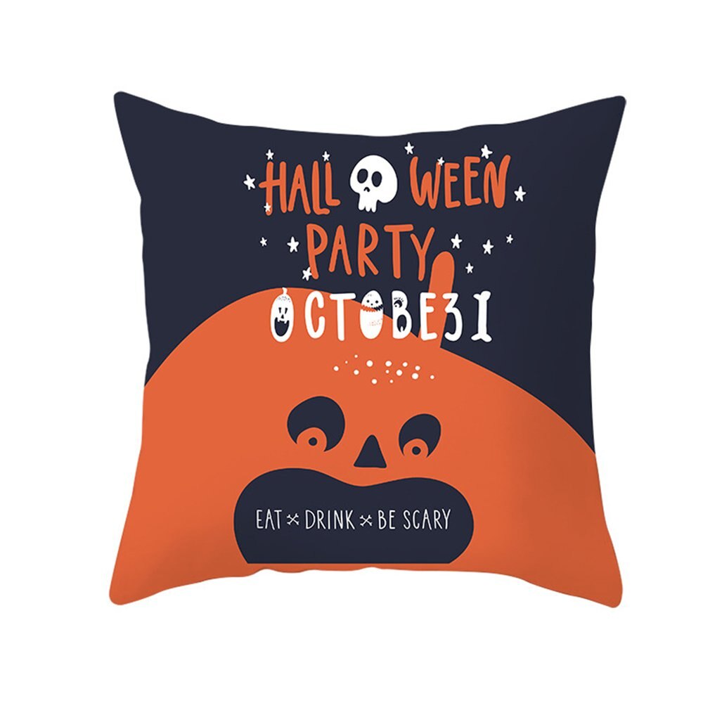 Halloween Decoratie Voor Thuis Cartoon Pompoen Vleermuis Ghost Kussensloop Horror Halloween Party Benodigdheden Accessoires Haloween Ornament: Blauw