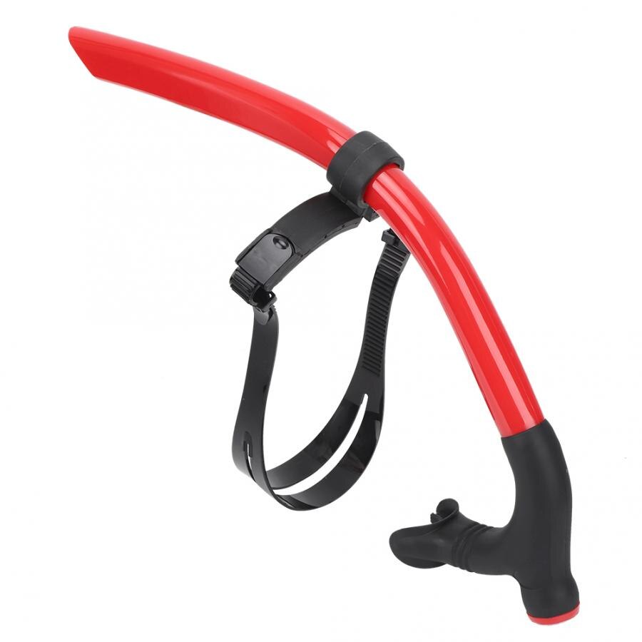 Front Snorkel Breathing Tube Detachable Swimming Scuba Snorkeling Diving Training Snorkel Freestyle Breaststroke: Red