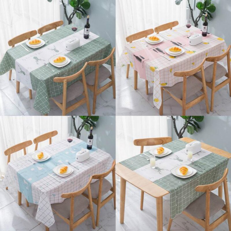 Moderne Minimalistische Huishoudelijke Tafelkleed Waterdicht Anti-Brandwonden En Olie-Proof Rechthoekige Geen Wassen Tafel Mat