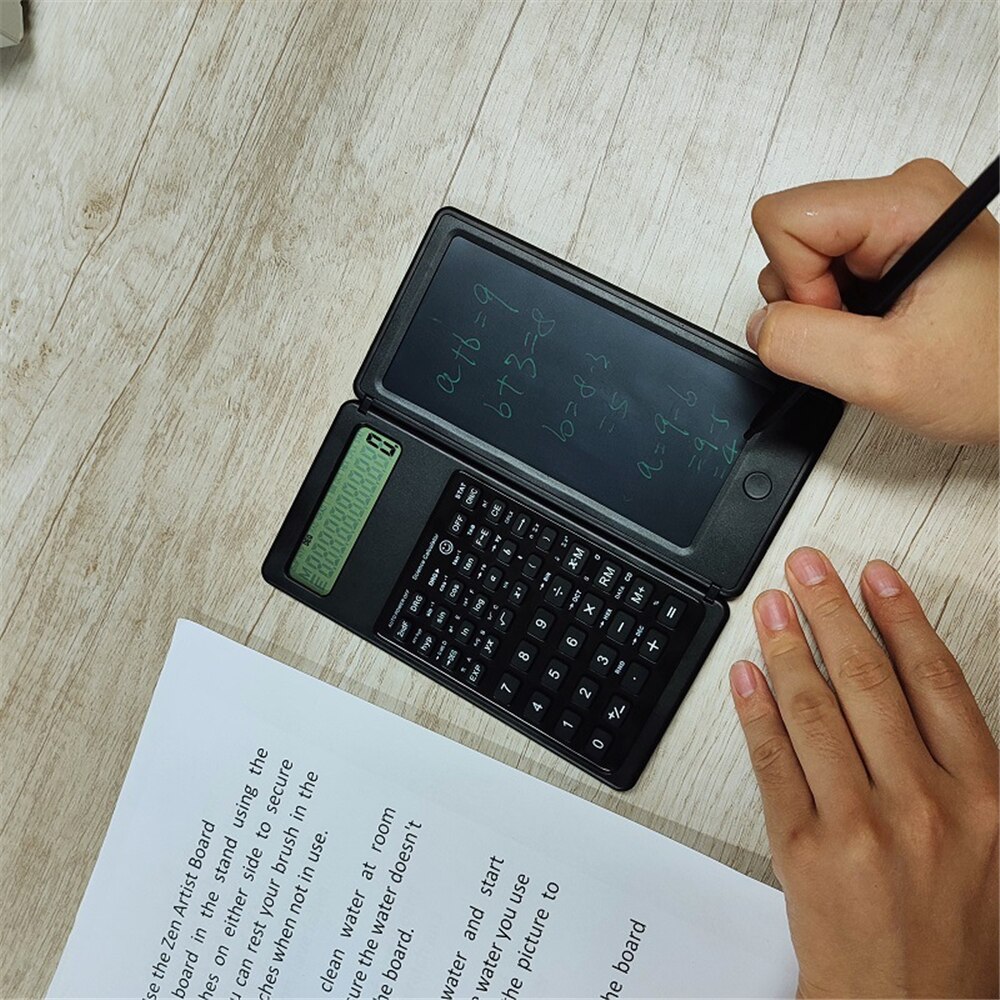 Smart Calculator Opvouwbare Calculator Lcd Schrijfbord 12 Cijfers Display Draagbare Kinderen Business Multifunctionele Draw Pad