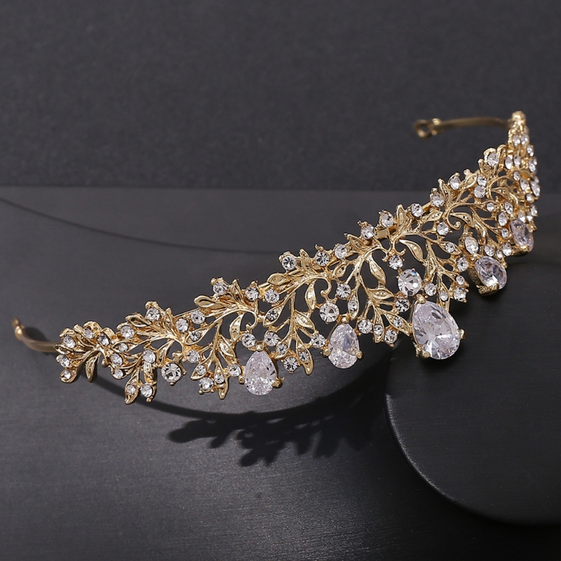 Bruids Sieraden Set Bruid Crystal Zirkoon Tiara Oorbellen Ketting Sets Voor Bruiloft Prom Party Match Met Trouwjurk R7RF