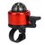 Cloche de vélo VTT boussole aluminium équipement de cyclisme accessoires corne alarme sonore alliage sûr clair: Rouge
