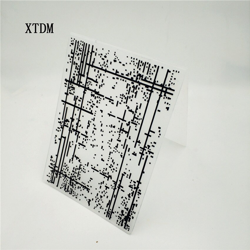plastic pixel template craft card making paper card album wedding decoration scrapbooking Emobossing folder
