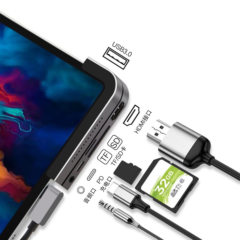 AJIUYU USB C HUB for Lenovo Tab P11 Pro 11.5" TBJ... Grandado