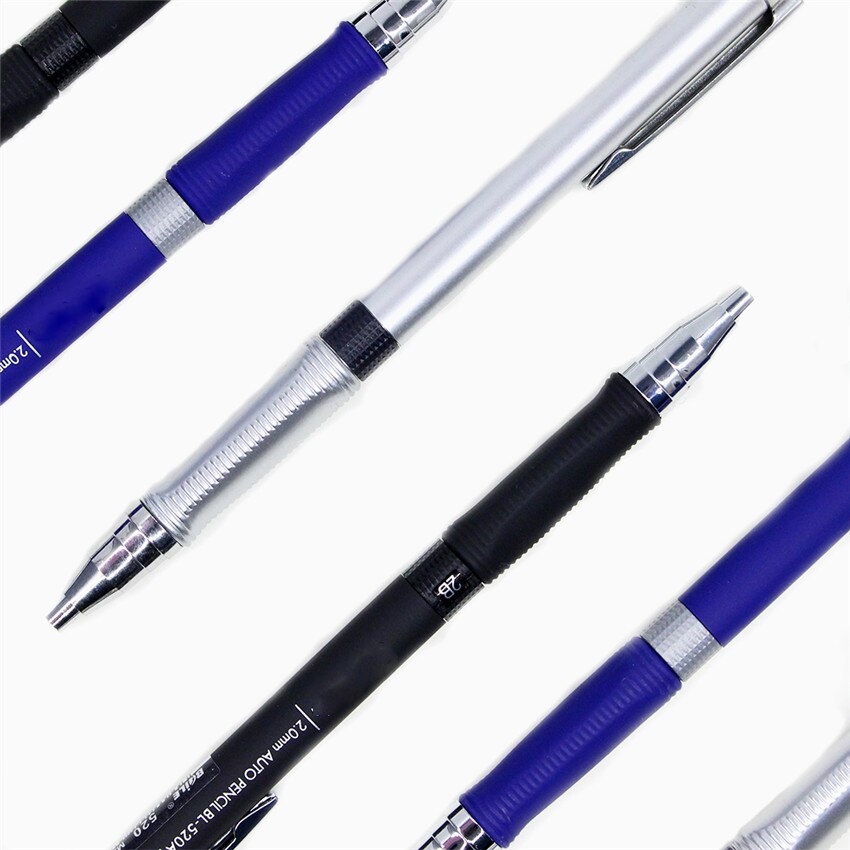 1PC 2.0mm Automatic Pencil Writing Mechanical Pencils For Student Drawing Stationery Supplies, Pen Cap With Pencil Sharpener
