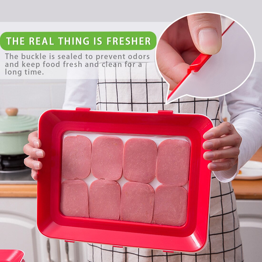 4/6/8pcs Stackable Food Fresh Tray Food Preservation Tray Magic Elastic Fresh Tray Reusable Food Storage Container