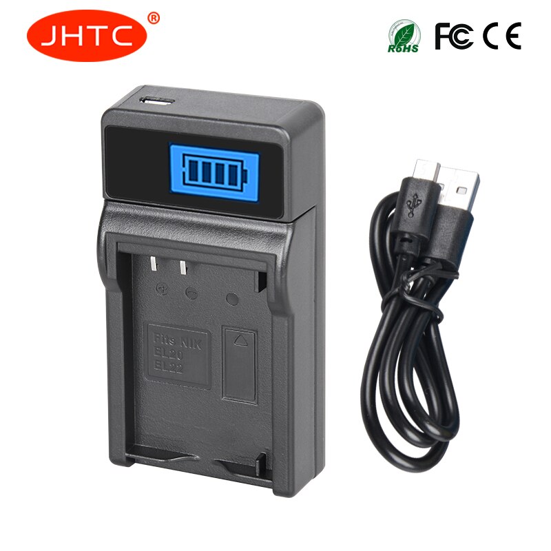 JHTC EN-EL20 EN EL20 ENEL20 LCD USB Batterij Lader Voor NIKON 1 J1 J2 J3 S1 AW1 Coolpix EEN PM006 CAMERA S1 Batterij Oplader