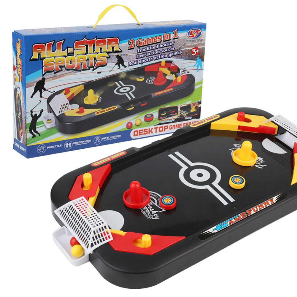 Tafelblad Air Hockey Spel Draagbare Desk Shooting Party Games Sport Interactief Speelgoed Voor Kinderen Kids Jongens Meisjes
