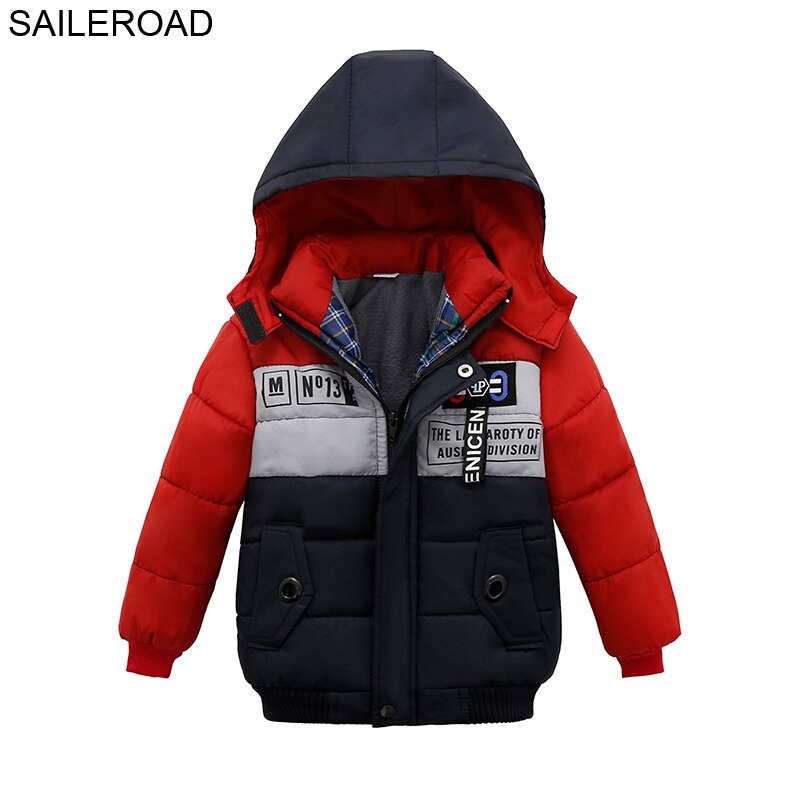 SAILEROAD-Chaqueta de algodón para bebés, abrigo cálido para niños de 2 a 4 años, chaqueta de algodón, prendas de vestir gruesas para niños, ropa de otoño