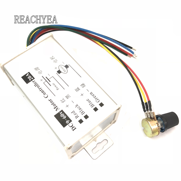 Speciale Aanbieding Motor Ac Schakelaar Vinho Metal Case Voor 9v12v24v36v48v60v Pwm Motor Speed Controller 20a