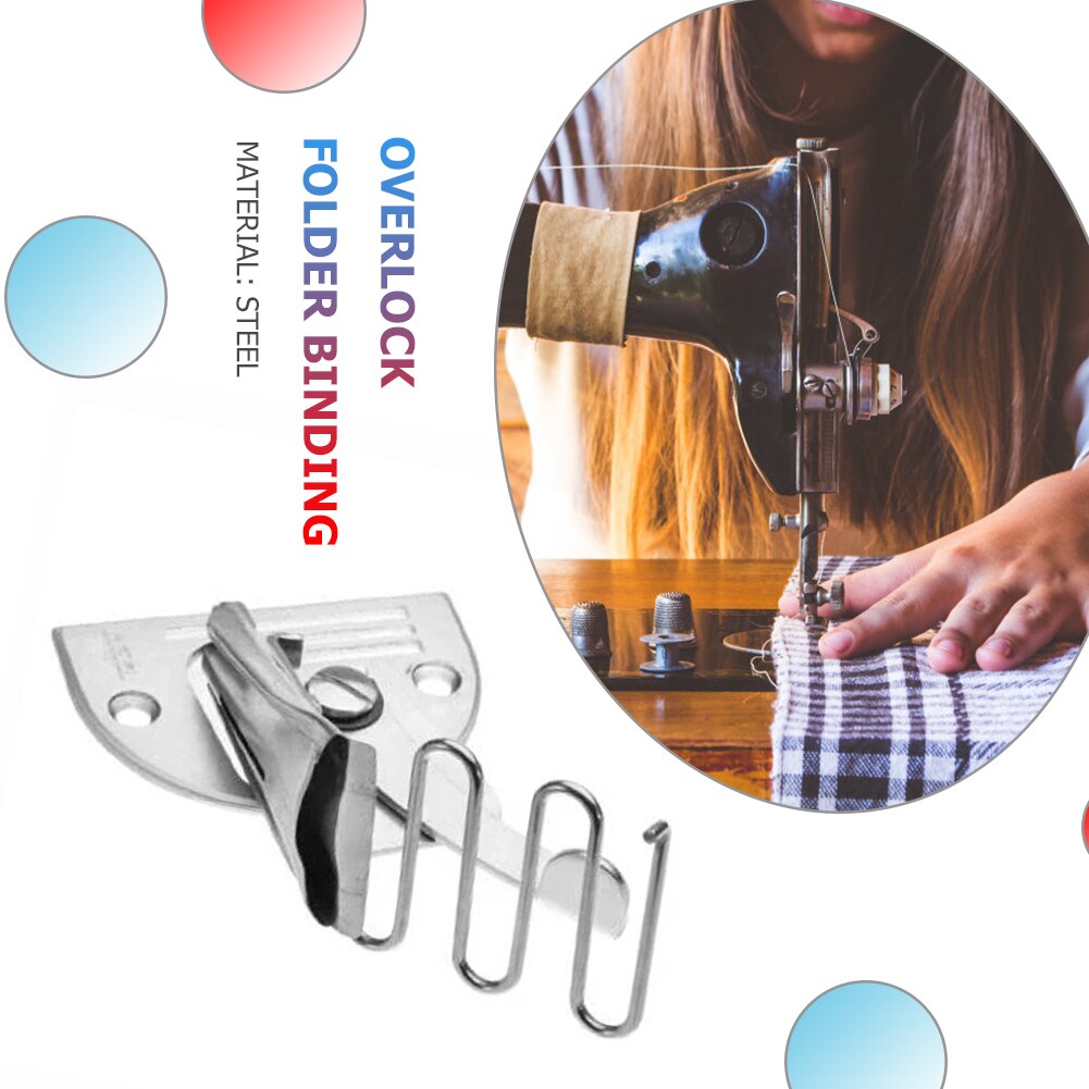 Overlock Folder Binding of Curve Edges Folder Bias Binder for lockstitch machine Foot Sew Feet Machine Accessories 6 Sizes