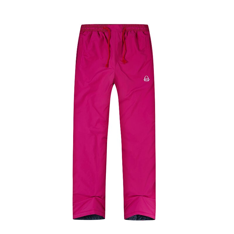 Vrouwen Ski Broek Merken Outdoor Sport Bretels Broek Mannen Winddicht Waterdichte Warme Winter Sneeuw Snowboard: Pink / 160