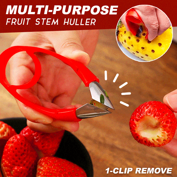 Multi-purpose strawberry huller 1- klip frugtstængel fjern køkken køkken gadgets tilbehør