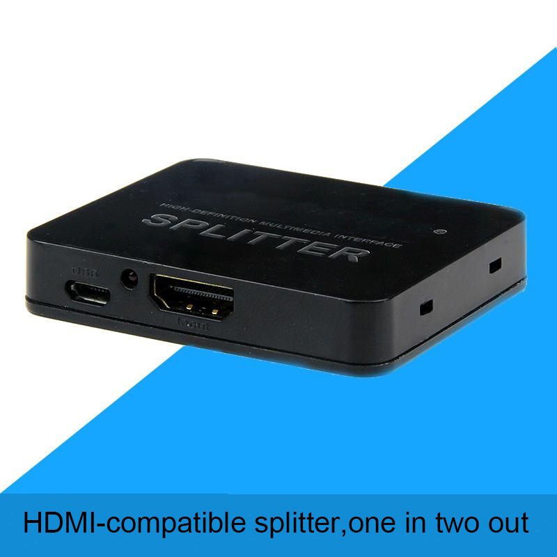 Hdmi-Compatibel Splitter Converter 1 Ingang 2 Uitgang Splitter Switcher Box Hub Ondersteuning 4K * 2K 3D 2160p1080p Voor XBOX360 PS3/4