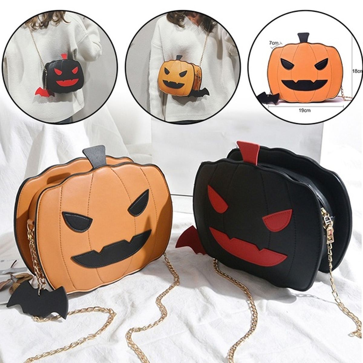Halloween pâques citrouille lampe sacs à main femmes sac à bandoulière en cuir femmes pâques sac à bandoulière sacs