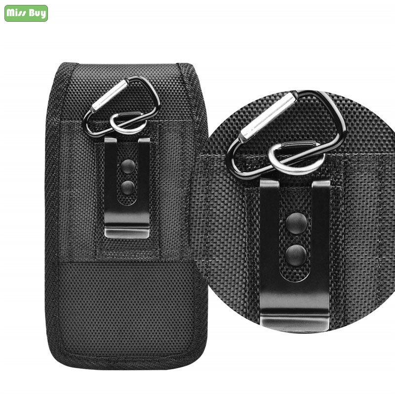 Universal Telefon Tasche Oxford Tuch Karte Beutel Für Motorola Moto G8 G7 G6 G5 G5S Plus G9 G8 G7 G6 spielen Fall Gürtel Clip Holster