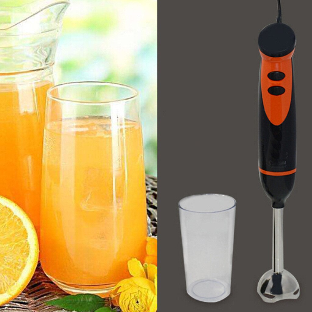 Stainless Steel Immersion Hand Stick Blender Mixer Multi-Purpose Hand Motor Brushed Stainless Steel Ice Stirring 5.8