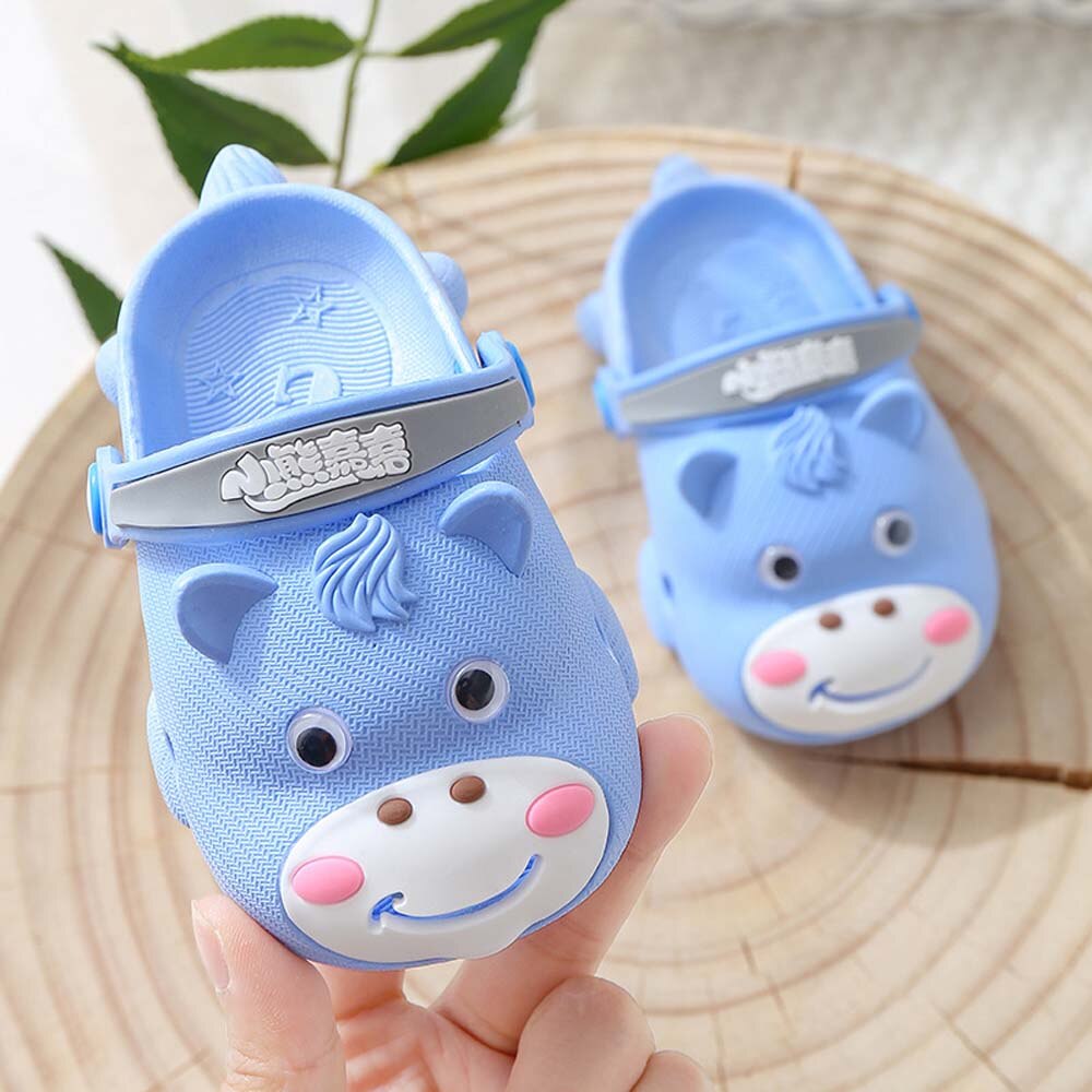 Barn trend søte tøfler sommer barn gutter sandaler tøfler jenter hull sko barn hull sko anti-skli sandaler: Kongeblå / 15