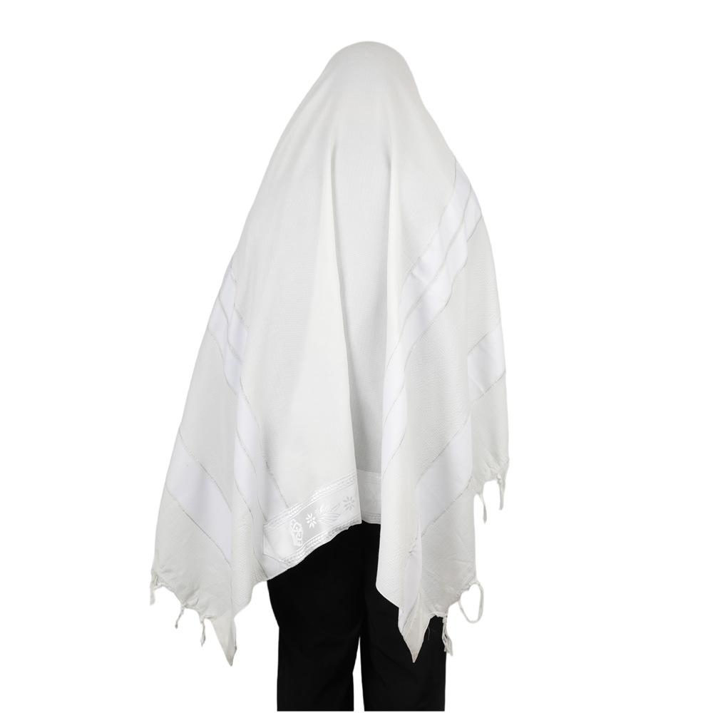 Chal mesiánico Tallit para oración judía, bufanda blanca Hanukkah con bolsa de 120x160cm, envolturas de Talis religiosos, de Israel