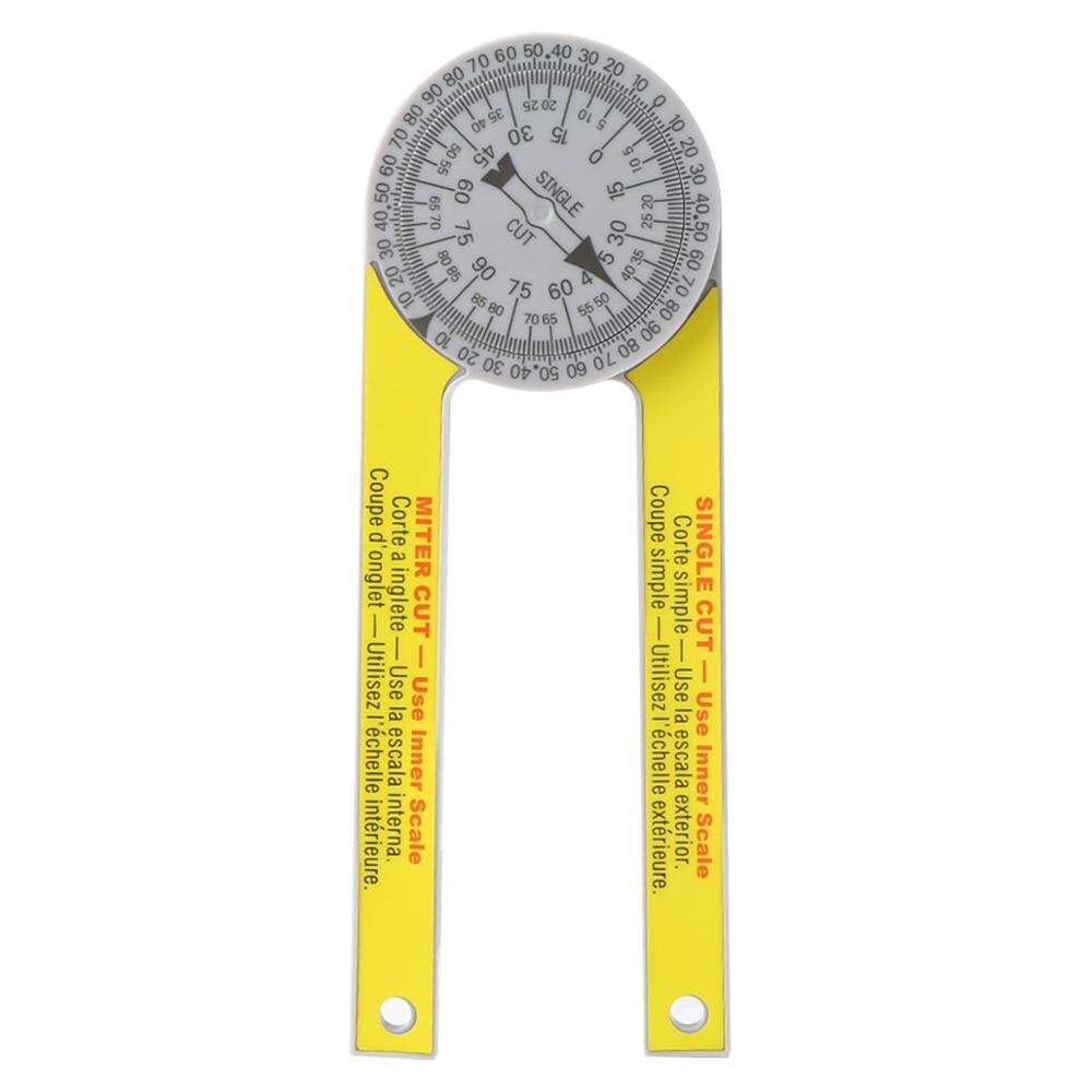 7Inch Plastic Miter Saw Protractor for Carpenter Building Plumber Trades with Single Cut Miter Cut Scriber