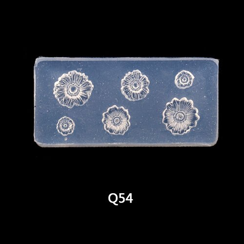 8 stk/parti blomst fiskeblade nail art form 3d silikone negle udskæring stempling nail art skabelon gør det selv holdbar manicure indretning: Q54