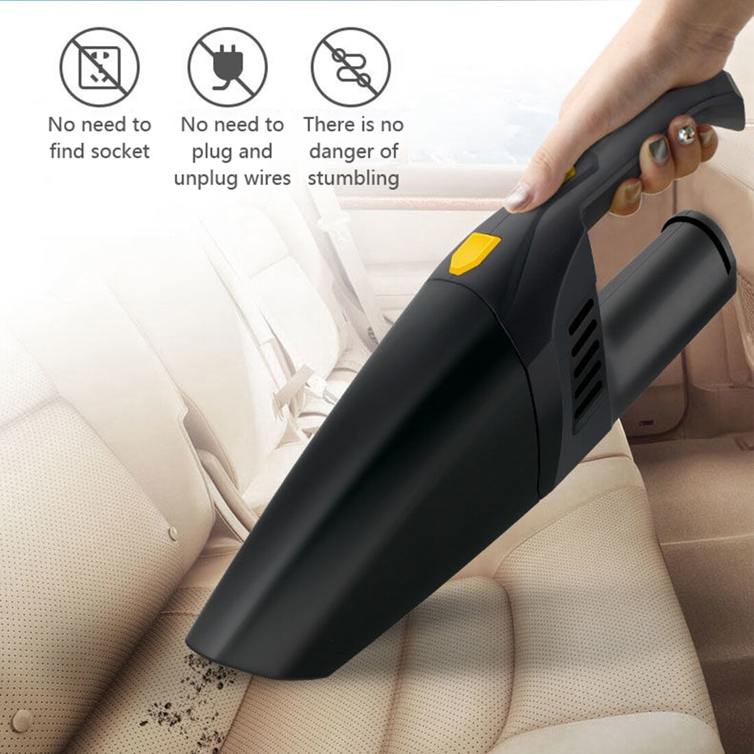 4500pa Cordless Hand Held Vacuum Cleaner Small Mini Portable Car Auto Home Wireless Wet Dry Duster Vacuum Cleaner For Auto Home
