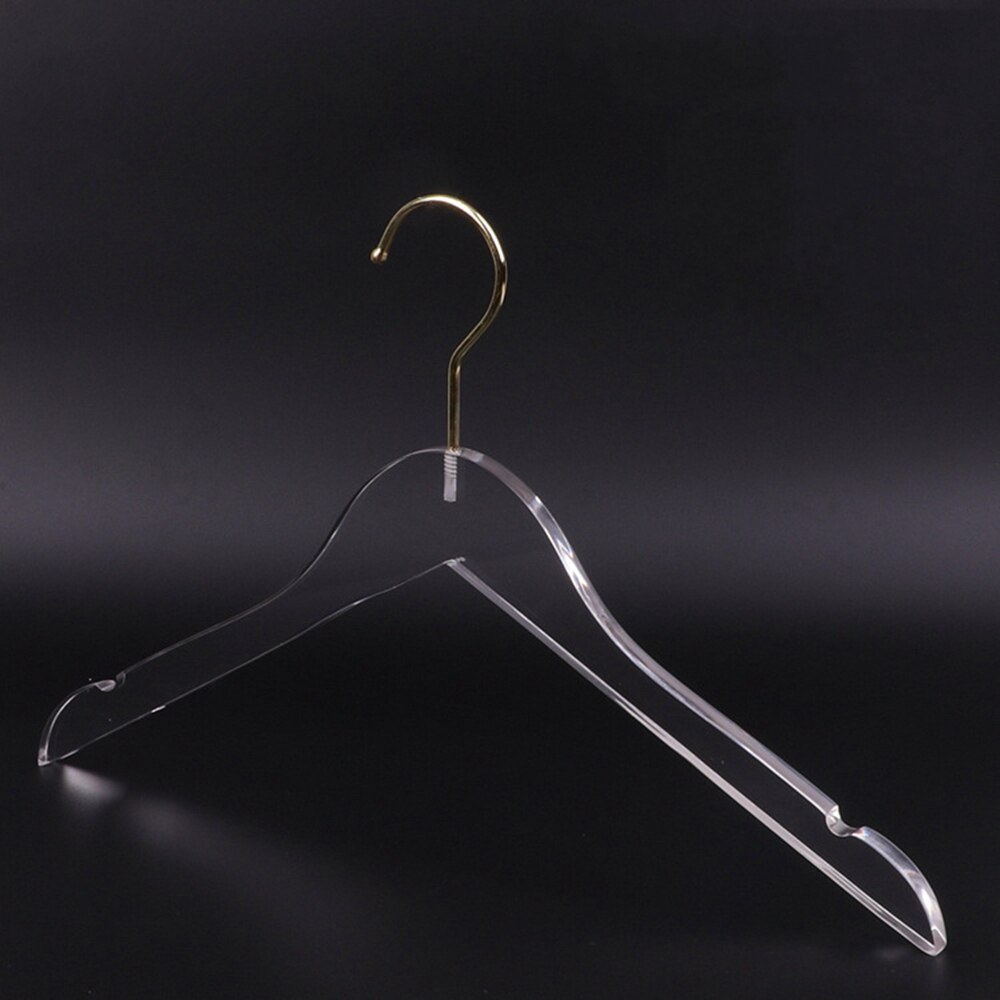 10 stk 15 " kvinde klar akryl tøj bøjle guld krog bøjle voksen bøjle rack