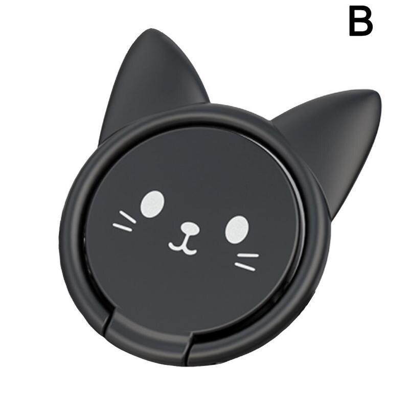 Metalen Vinger Ring Houder Mobiele Telefoon Smartphone Autohouder Accessoires Beugel Leuke Auto Mount Bracket Stand Stand Magnetische B0V6: B