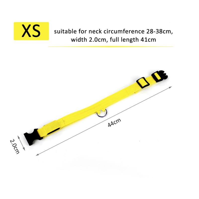 1Pcs Pet Nylon Halsbanden Night Veiligheid Lichtgevende Lichtgevende Lichtgevende Hondenriem Hond Lichtgevende Lichtgevende Kraag
