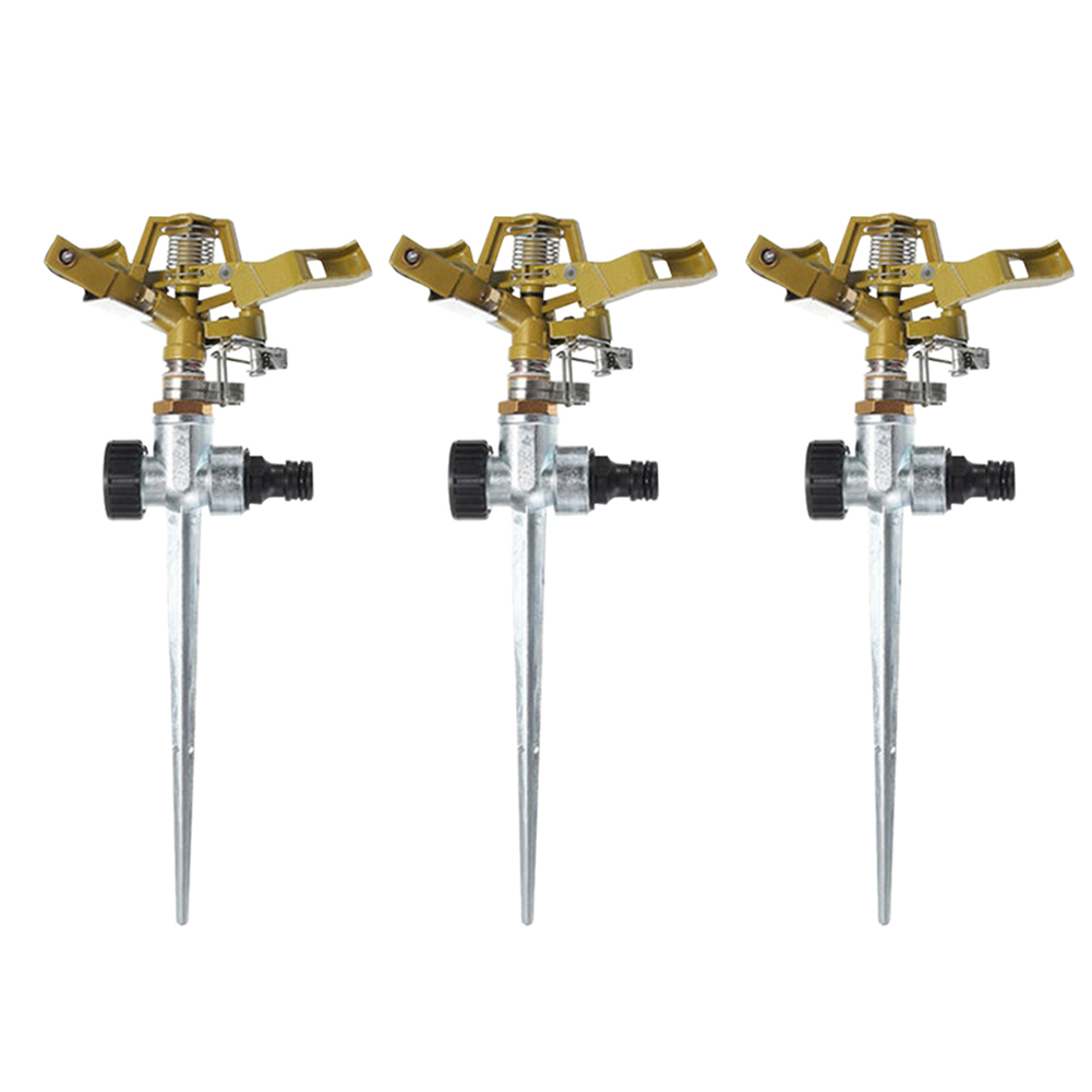 4/3/2/1pcs/lot Garden Sprinkler 360 Degree Adjustable Lawn Grass Rotatable Sprayer Irrigation Garden Watering System: 3Pcs