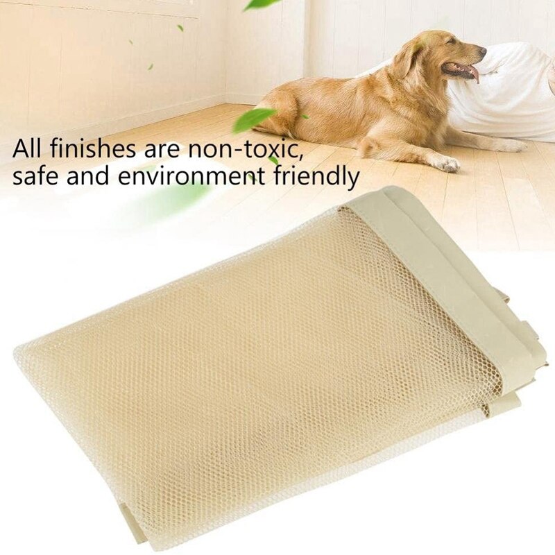 Pet Safety Guard Mesh Dog Gate,Portable Folding Ba... Grandado