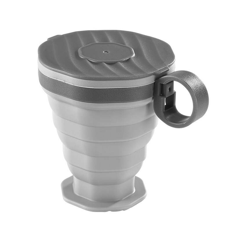 Kubki robić kawy składany kubek silikonowy składane kubki na wodę kubki na zewnątrz jedzenie stopień artykuły spożywcze kubek wielofunkcyjne kubki 220ML PK