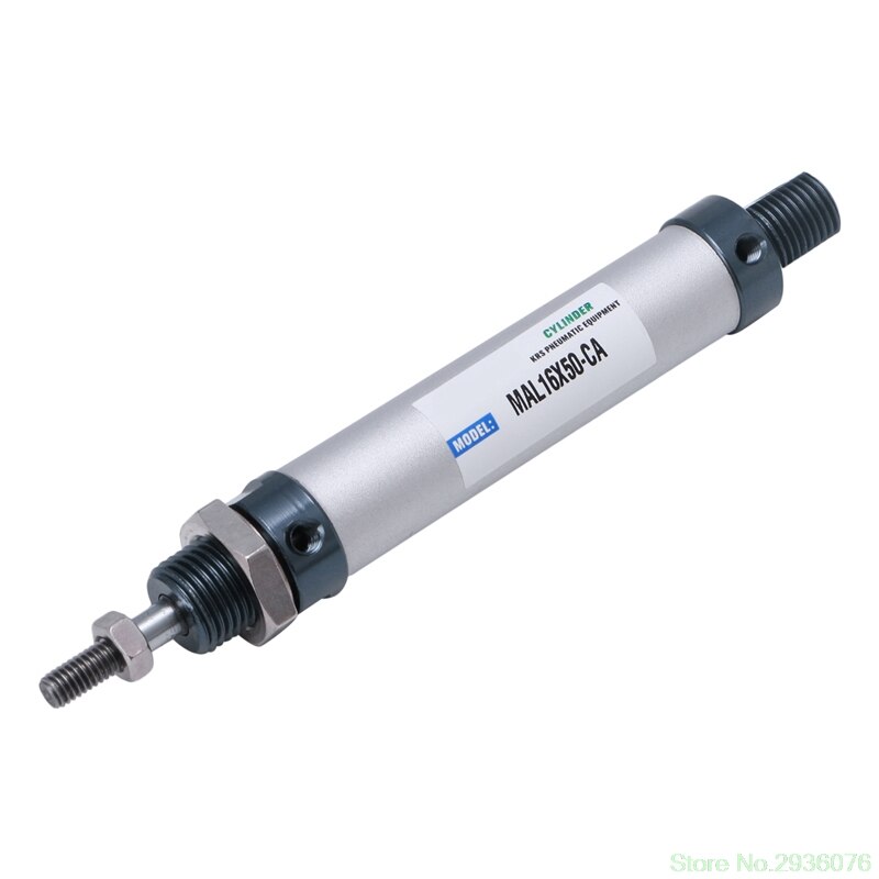 MAL 16mm x 50/100/150/200mm simple tige Double effet Mini vérin pneumatique directe Support: 1