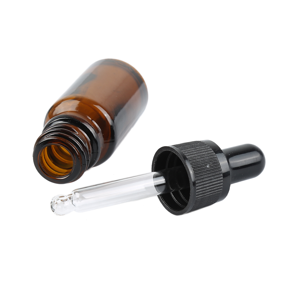 10Ml Amber Glazen Pipet Dropper Fles Duurzaam Lege Hervulbare Flessen Reizen Draagbare TSLM1