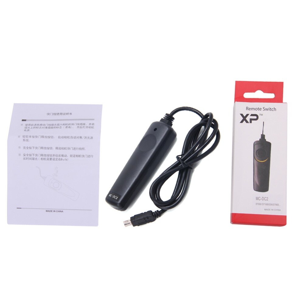 OOTDTY-Disparador remoto con cable para Nikon, Disparador remoto con cable para Nikon D3100, D7100, D3200, D5100, D5200, D600