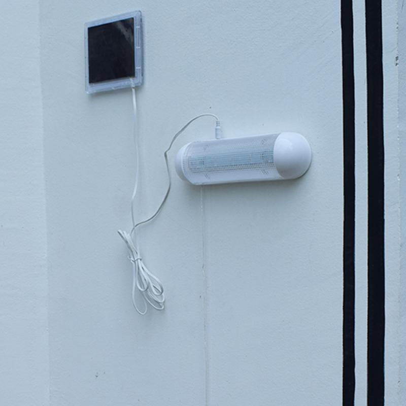 Solar Powered LED Shed Light Outdoor Solar Lamp Wall Indoor Pull Lamp Ultra Bright 5 Led Corridor Garden Yard Garage Light