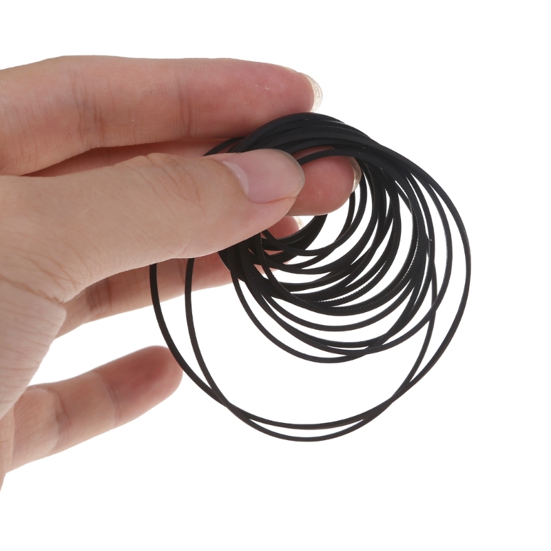 20er Pack Universal 735-65mm Mix Kassetten band Maschinen riemen sortiert Common Belt für Recorder Walkman DVD-Laufwerk
